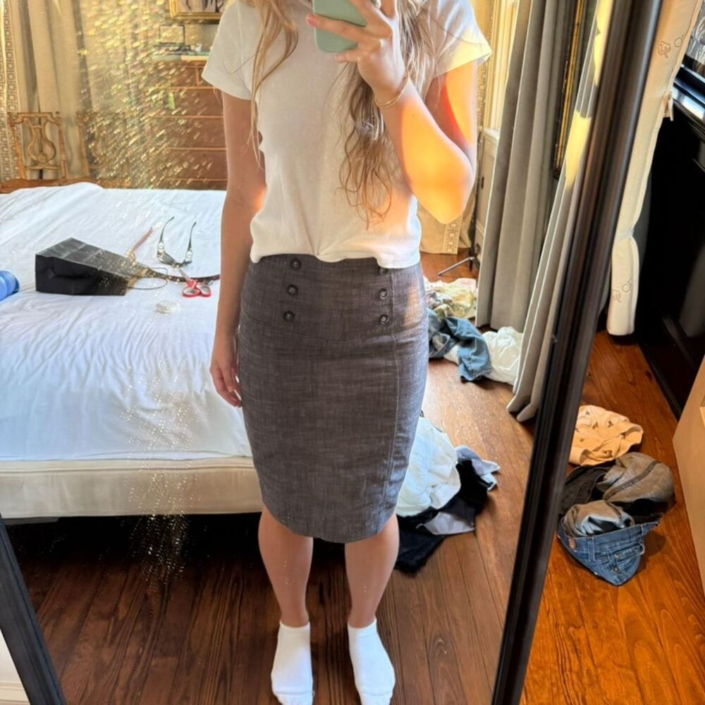 Bcx Women's Grey and Black Skirt - Picture 3 of 6